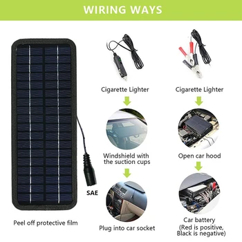 20 W Solarna Baterija Jetting Punjač Prati 18 U Solarni Panel Inkjet za Punjenje Kit sisanje čaša za Auto Moto Brod RV - Slika 2  