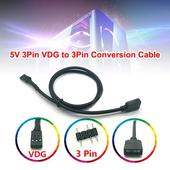 5V 3PIN RGB VDG Linija Transformacije Kabelski Priključak za dodatnu Opremu Matične Ploče GIGABYTE Profesionalni Kabel Pretvorbe - Slika 2  