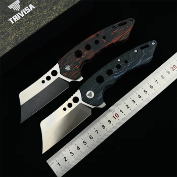 Sklopivi noževi TRIVISA Mensae-03 G10 Ručka 154 cm čelični nož za kamping, lov, zaštitu, ribolov - Slika 1  