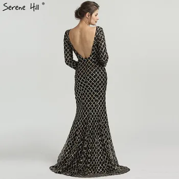 2023 Novi Elegantne Večernje haljine Sirena s dugim Rukavima, Trendy, Sexy, S otvorenim leđima, Za svečanu zurke, Vestido De Festa LA6331 - Slika 2  
