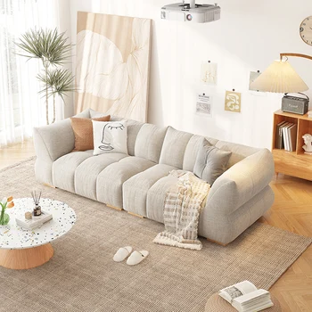 Kauč u кремовом stilu, moderan minimalistički kauč za dnevni boravak, Boja, spol, obiteljska kauč - Slika 1  