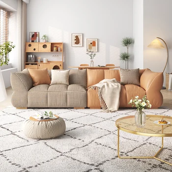 Kauč u кремовом stilu, moderan minimalistički kauč za dnevni boravak, Boja, spol, obiteljska kauč - Slika 2  