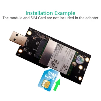 Krupan Praktičan Višenamjenski Klasična karta-pretvarač NGFF M. 2 USB 3.0 priključak za SIM kartice 8pin za 3G/ 4G/5G - Slika 1  