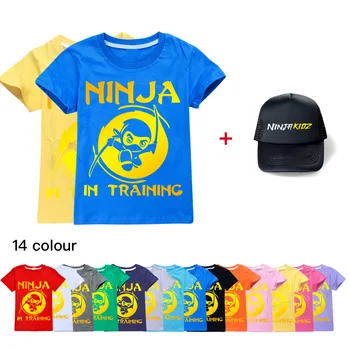 2021 Ninja Kidz B Dječja odjeća Pamučna sportska odijela Dječje majice i kape Komplet odjeće s likovima iz crtića, za dječake i djevojčice-mlade - Slika 1  