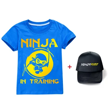 2021 Ninja Kidz B Dječja odjeća Pamučna sportska odijela Dječje majice i kape Komplet odjeće s likovima iz crtića, za dječake i djevojčice-mlade - Slika 2  