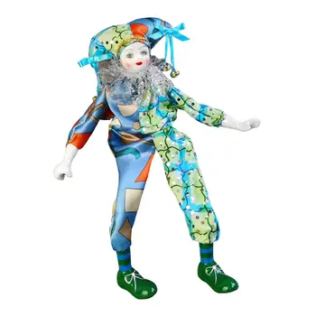 Porculanske lutke-klaunovi, Mekana igračka-klaun, nakit, naplativa tkanina - Slika 1  