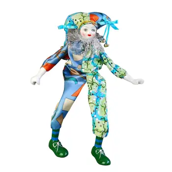 Porculanske lutke-klaunovi, Mekana igračka-klaun, nakit, naplativa tkanina - Slika 2  