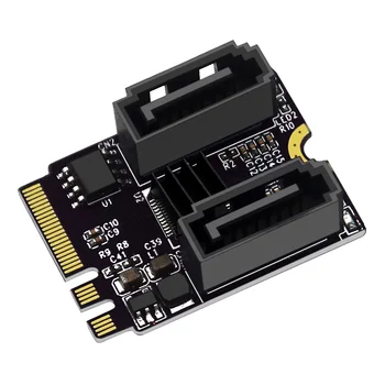 Kartica za proširenje M2-SATA3.0 JMB582 Chip KEY A + E WIFI M. 2-Card Adapter SATA za Sustave NVR/-DVR Dvr/Industrijski Menadžment Strojevi - Slika 1  