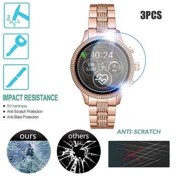 Besplatna dostava 3PCS Prozirna folija Zaštitnik zaslon od kaljenog stakla za Michael Kors MKT5068 Watch Sport Smartwatch Zaštitna folija - Slika 2  