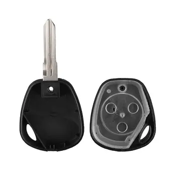 Uložak kućište ključa vozila s 3 gumba, Neodrezan Automatski prazna torbica za daljinski ključ, privjesak za Lada Priora Kalina, Solidan Auto oprema - Slika 2  