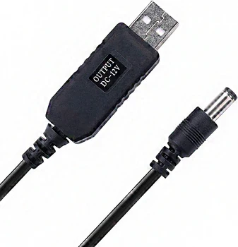 Kabelski priključak Wi-Fi na Powerbank od 5 do 12 vdc, USB-kabel, step-up konverter, linija povećanje snage, kabel za Wi-Fi router, modem, ventilator - Slika 1  