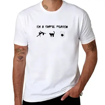 Novi i ' m A Simple Person -Zabavna majica sa dizajnom za ples na шесте, slatka odjeća, majice fruit of the loom patentiran u, muška majica - Slika 1  