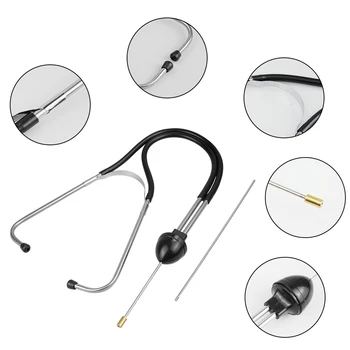Cilindrična Stetoskop za auto mehanike, Stetoskop za otkrivanje bloka motora vozila, alat za popravak slušnih pomagala - Slika 1  