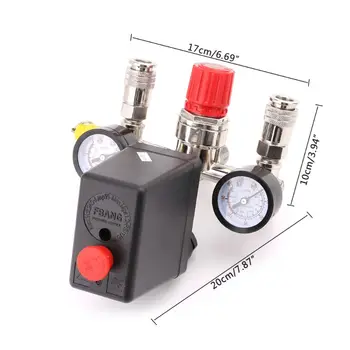 Ventil prekidač tlaka zraka kompresora N84F 0,5-1,25 Mpa s regulatorom kolektora i senzorima - Slika 1  