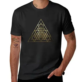 Nova сакральная geometrija - majica s filozofskim kamenom broj 4, estetski odjeća, majice za dječake, crne majice, muške visoke majice - Slika 1  