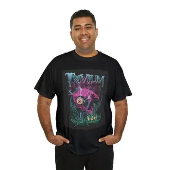 Trivium Vintage Graphic Unisex Težak Pamučna t-shirt u stilu 90-ih, Inspirirana unisex-grupom, Grafička majicu u stilu Hip-Hop, Rap-t-shirt Aest - Slika 1  