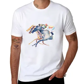 Nova majica za utrke konja, majice muške t-shirt s anime, ljetna odjeća, uske majice za muškarce - Slika 1  