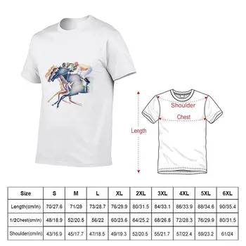 Nova majica za utrke konja, majice muške t-shirt s anime, ljetna odjeća, uske majice za muškarce - Slika 2  