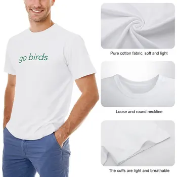 T-shirt Go Birds, t-shirt s anime, bijele majice za dječake, dizajniranju majica u stilu hipi, muška majica - Slika 2  
