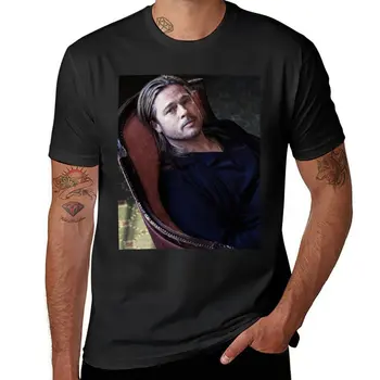 Nova majica Handsonme s Bradom Pittom, muška odjeća, pojedinačne majice, приталенные majice za muškarce - Slika 1  