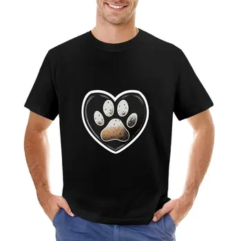 Print Šape u obliku srca Psi i Mačke, Majica Za ljubitelje pasa i Mačaka, Korejski modne sportske košulje, trening košulje za muškarce - Slika 1  