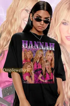 Košulja HANNAH MONTANA, Majice Za Fanove Hannah Montana, t-Shirt Hannah Montana, Počast, Džemper Hannah Montana u Retro stilu 90-ih, Merch Hanna Montana - Slika 1  