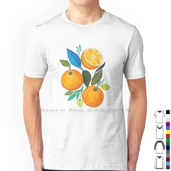 Ženska Narančasta majica 100% pamuk Vitamin voće Citrusni disk Jedite Naranče, Ukusna, Zdrava kuhinja Osvježavajuće Mediteransko ljeto - Slika 1  