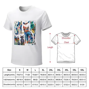 Majica sa apstraktnim mačkama, summer top, sportske majice, muške zabavne majice - Slika 2  