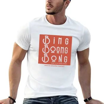 Majice Bing Boong Bong s grafičkim uzorkom, crne majice, muške majice. - Slika 1  