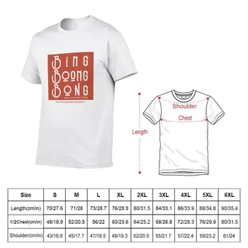 Majice Bing Boong Bong s grafičkim uzorkom, crne majice, muške majice. - Slika 2  