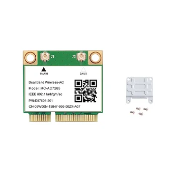 1200 Mb/s Bežični MC-AC7265 dual-band Mini PCI-E WiFi Bluetooth Kartica 4.2 802.11 Ac dual-band Adapter 2.4 G 5 Ghz za Laptop - Slika 2  