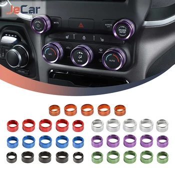 JeCar Auto Srednja Ručka za Upravljanje Od Aluminijske Legure, Dekorativni Prsten, Poklopac Za Dodge RAM-a 2018 Up, Pribor Za Unutrašnjost Automobila Moulidngs - Slika 1  