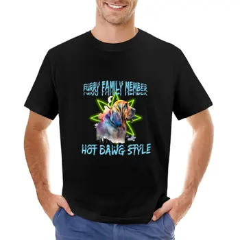 T-shirt u stilu Fury Family Member u stilu Hot Dawg, sportska majica, majice za teškaša, majice za muškarce, pamuk - Slika 1  