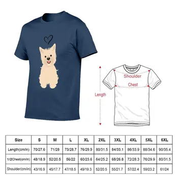 Majica za pse pasmine kern terijer LOVE Cream, majice za sportaše, majice za muškarce - Slika 2  
