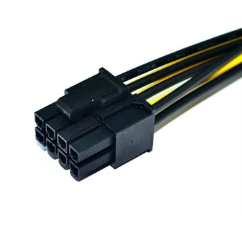 S dvostrukim 15-pinskim priključkom SATA na PCI-E PCIe (PCI Grafička kartica видеодисплея 8Pin 18AWG Žica PC DIY Штекерный Kabel napajanja KABEL - Slika 2  
