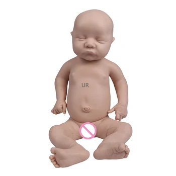 Neobojeni Silikon Pokupila Dječak Realan Novorođenče Težina 2,6 kg 5,7 Kg Mekan 18 Cm 44 cm Potpuno Čvrste S Spava Zatvorenih očiju - Slika 2  