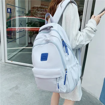 Japanski ruksak za prijenosno računalo, prostran ženski ruksak za fakultet, veliki unisex, školske naprtnjače za djevojčice s više džepova, torbe za knjige - Slika 2  