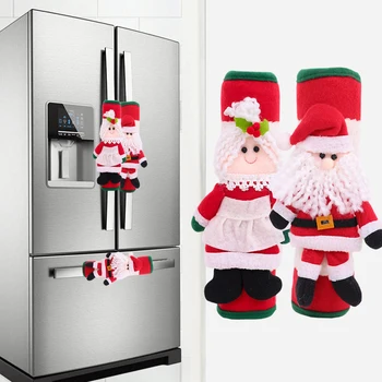 1 kom. božićno poklopac ručke na vratima hladnjaka, kuhinjski aparati, zaštitna navlaka za rukavice, božićne ukrase, dodatnu opremu za kuće, topla - Slika 1  