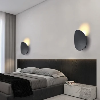 Moderna led zidna svjetiljka za dnevni boravak predvorju Vanjski vodootporan zidne lampe potkrovlje: hodnik balkon crno bijeli mala zidna lampa - Slika 1  