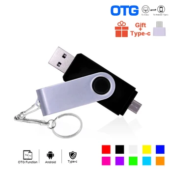 Novi OTG USB 2.0 Flash drive 3 U 1 Flash-drive 4 gb 8 gb 16 gb, 32 gb i 64 gb, 128 gb i 256 gb Pogon za Masovnu Pohranu Podataka Memory Stick za Android / PC/ Tablet - Slika 2  