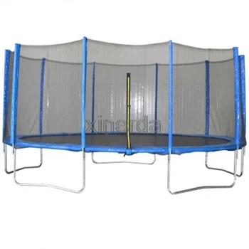 16-Noga Praktičan trampolin Sa sigurnom zaštitnom rešetkom Za skakanje, Opružni sigurnost sa stubištem, High-end Težine 700 kg tereta - Slika 2  