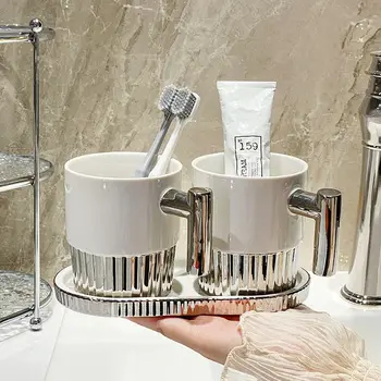 Keramičke lagan luksuzna čaša za pranje posuđa i Kućanskih par, šalice za zube, pribor za ispiranje, kvalitetne šalice za zubna četkica, pasta za баночка - Slika 1  