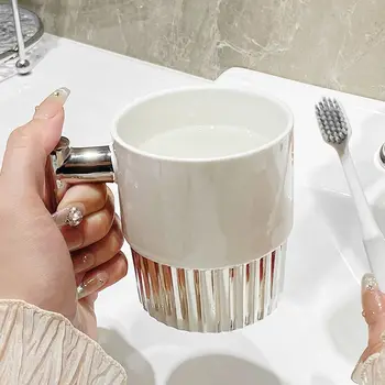 Keramičke lagan luksuzna čaša za pranje posuđa i Kućanskih par, šalice za zube, pribor za ispiranje, kvalitetne šalice za zubna četkica, pasta za баночка - Slika 2  