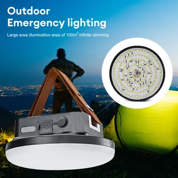 Prijenosna svjetiljka za kampiranje, snažan punjiva led svjetiljka na магните, svjetiljka za kampiranje, svjetlo za ribolov, svjetlo za popravak na otvorenom - Slika 1  