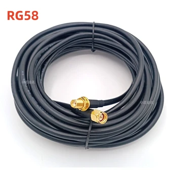 Produžni antenski kabel 50-3, linija veze RG58, skakač rf adapter za mikrofon SMA / N / TNC / BNC krunica - Slika 2  