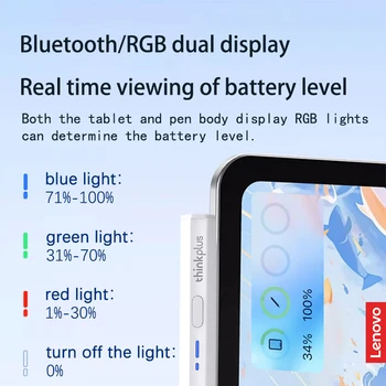 Lenovo Thinkplus BP18BL Univerzalni Olovka-Olovka Za Android, iOS Za iPad Tableta Mobilni zaslon osjetljiv na Dodir Pero Aktivni Kondenzatorski Olovka s BT - Slika 2  