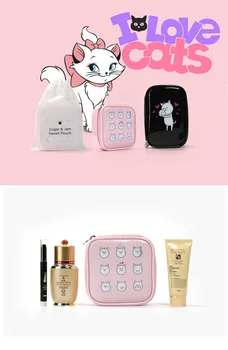 DHL, ili EMS 50шт kozmetikom slatka crtani mačka, косметичка za putovanja, ženska torba za šminkanje od poliestera, torba-organizator za pranje - Slika 2  