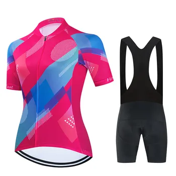2023 Bicikl, ženska biciklistička odjeća, pletene kratke hlače za brdski bicikl, ženske gaćice za cestovne bicikle, t-shirt, setove iz dres za biciklizma - Slika 1  