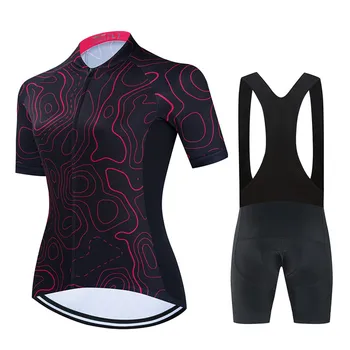 2023 Bicikl, ženska biciklistička odjeća, pletene kratke hlače za brdski bicikl, ženske gaćice za cestovne bicikle, t-shirt, setove iz dres za biciklizma - Slika 2  