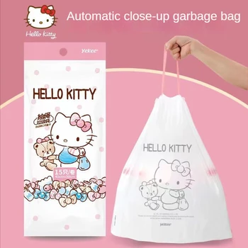 Kućno smeće vrećicu Hello Kitty Plastičnu vrećicu Kućno smeće vrećicu za Višekratnu upotrebu Slatka Crtani ispis Torba za kupovinu u supermarketu Torbe za butici - Slika 2  